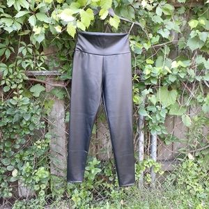 Image Nation Matte Faux Leather Leggings NWOT